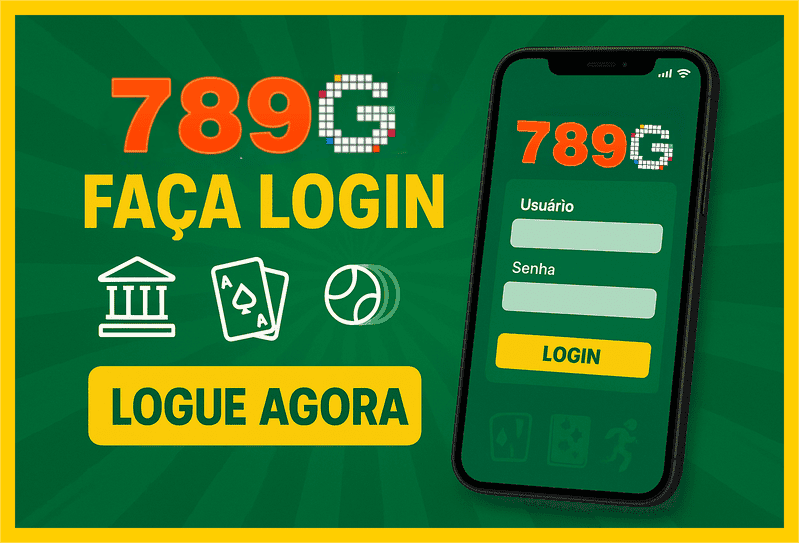 Imagem destacando login seguro na 789G para novos usuários